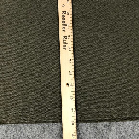 UNTUCKit Mens Polo Shirt Large Hunter Green Long Sleeve Pima Cotton Collared - Picture 9 of 11